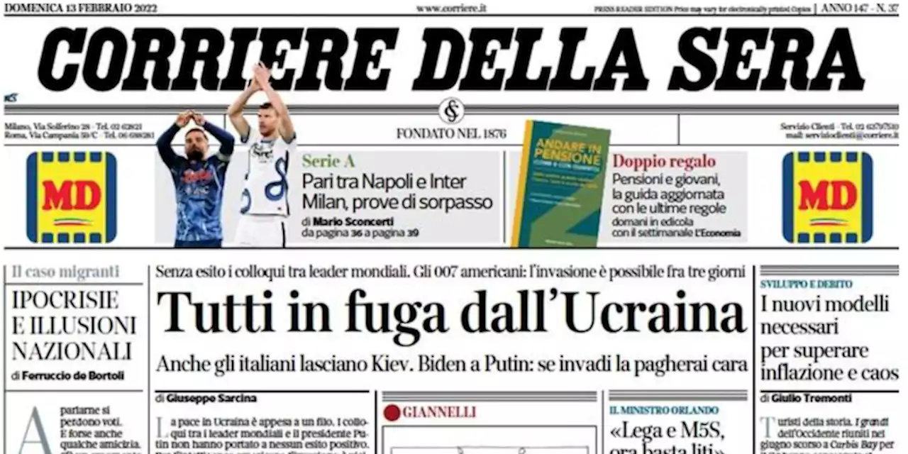 Le prime pagine di oggi - Il Post