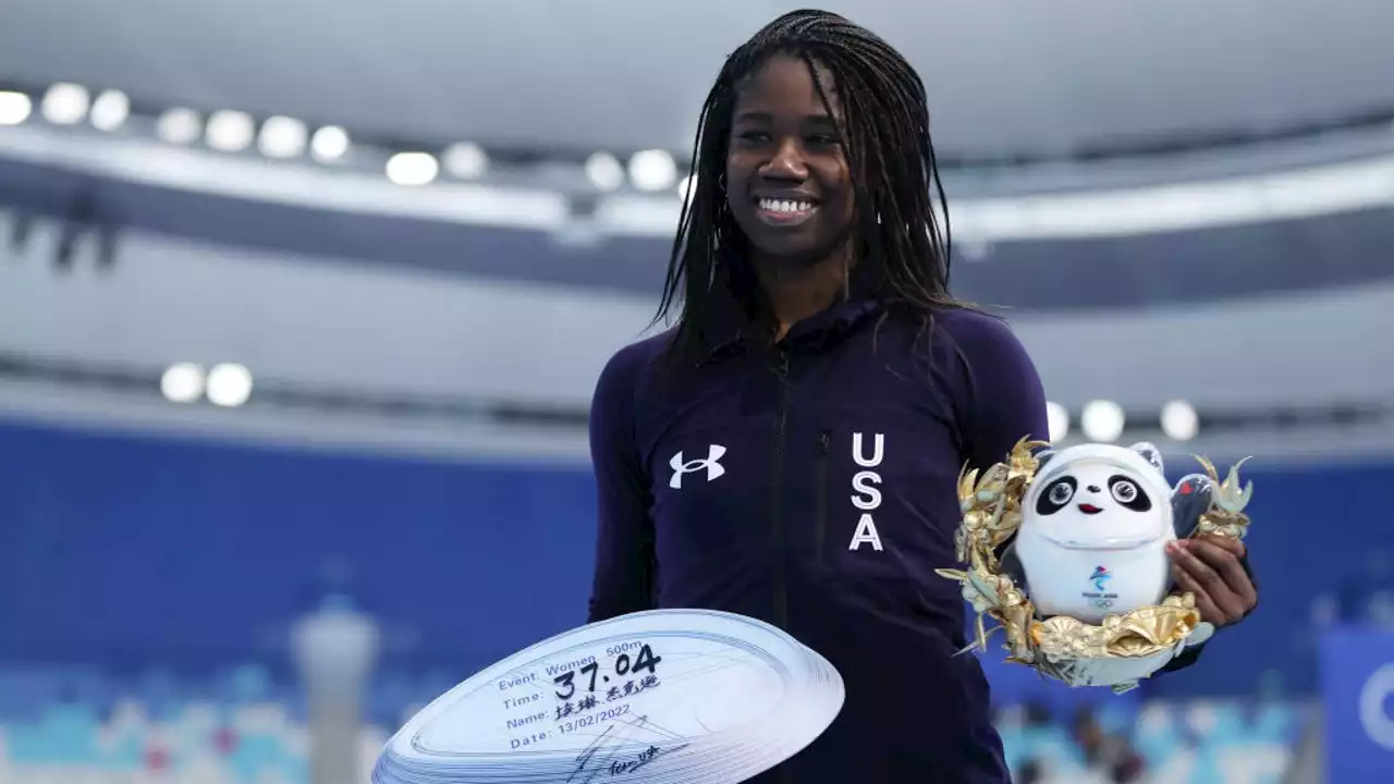 Winter Olympics: Erin Jackson becomes 1st Black woman to win gold medal in speedskating