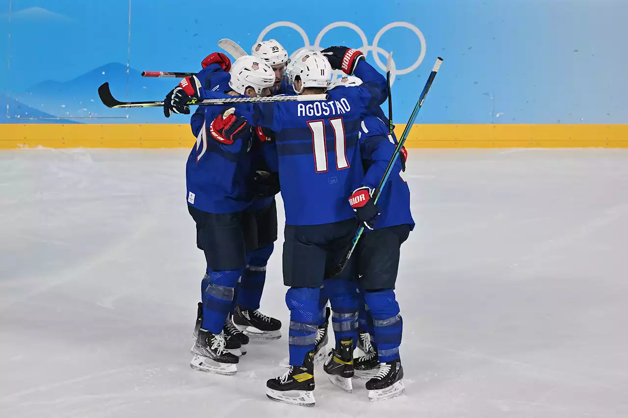 Team USA sweeps men’s hockey group in 2022 Olympics with win over Germany