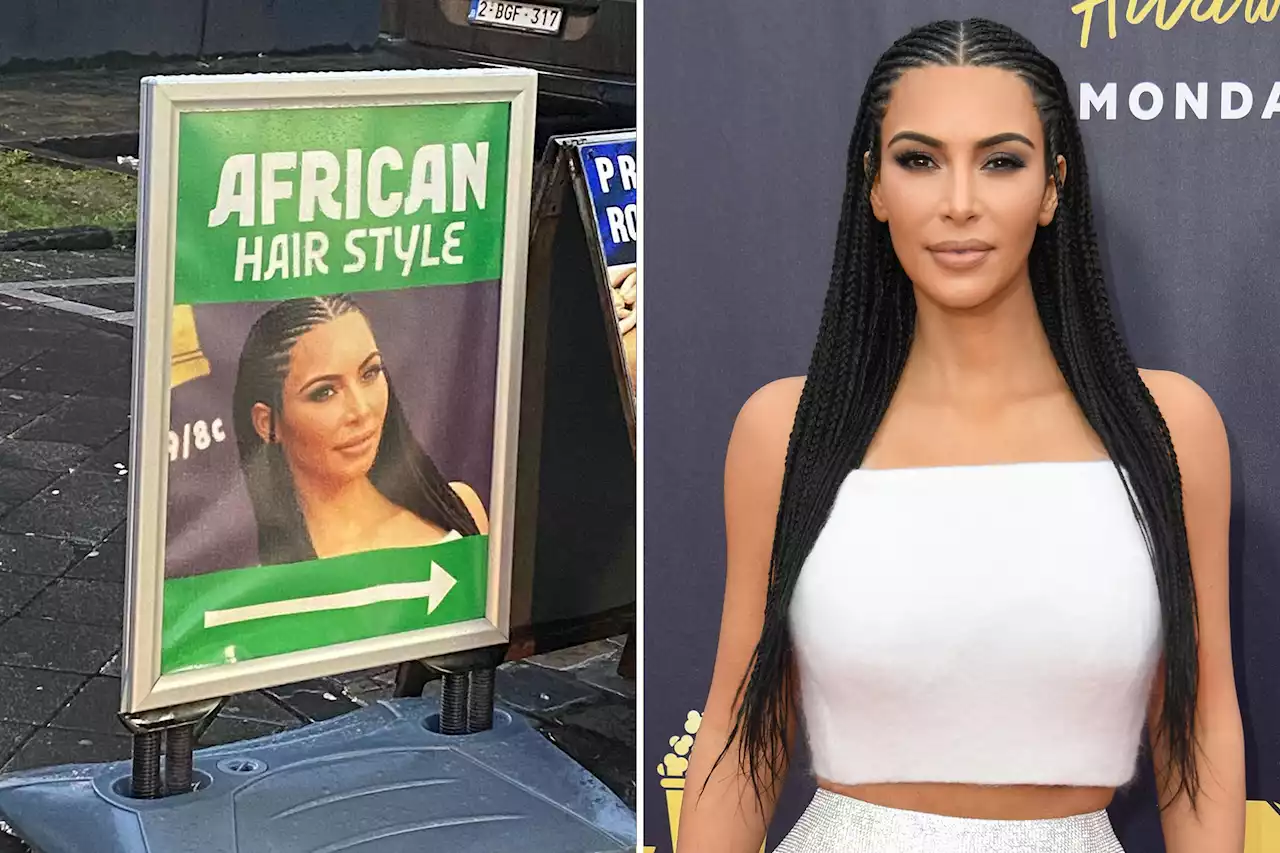 Kim Kardashian image used to promote ‘African hair style’ in Brussels