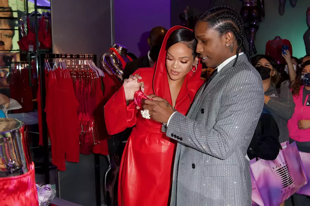 Rihanna, A$AP Rocky Surprise Shoppers at Savage X Fenty Store in L.A.