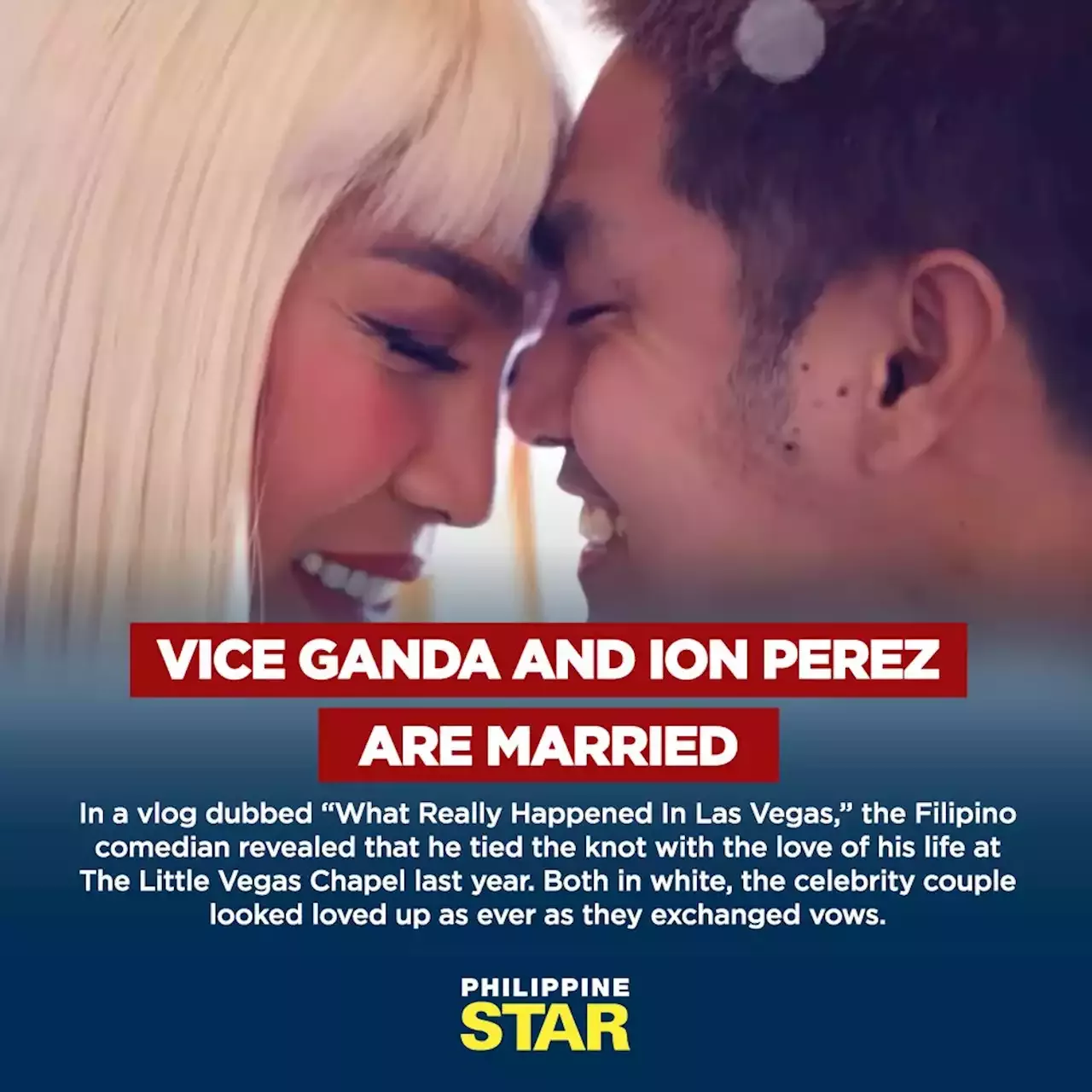 Vice Ganda And Ion Perez Are Married Philippines Head Topics