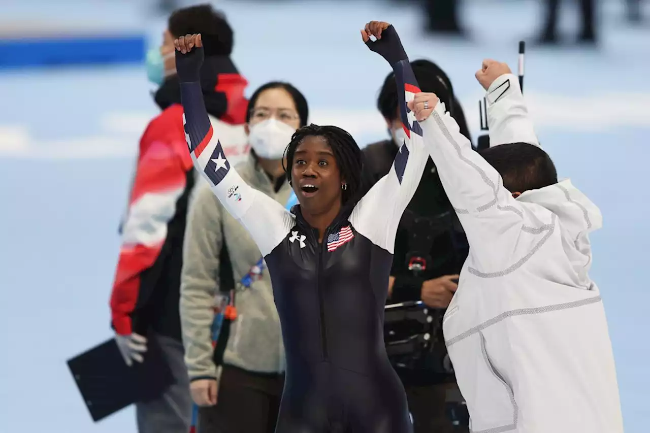 Erin Jackson wins historic gold medal in 500m after nearly missing the Olympics