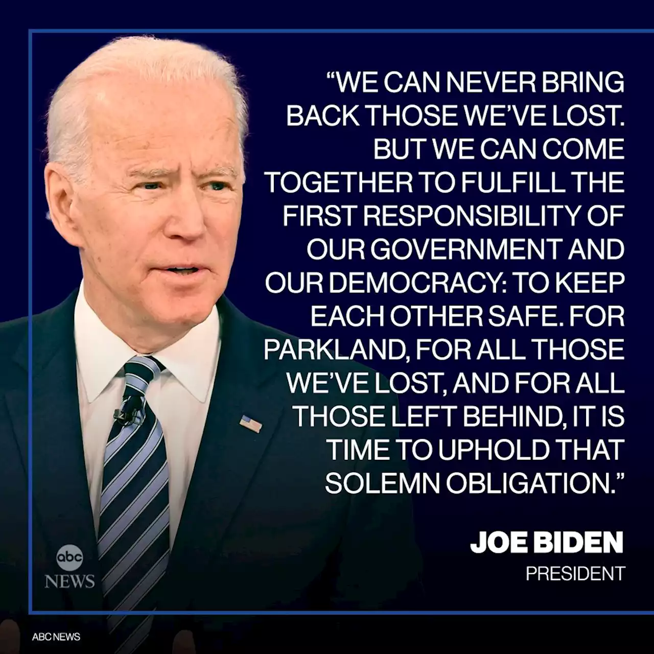 On Parkland anniversary, Biden urges Congress on gun control