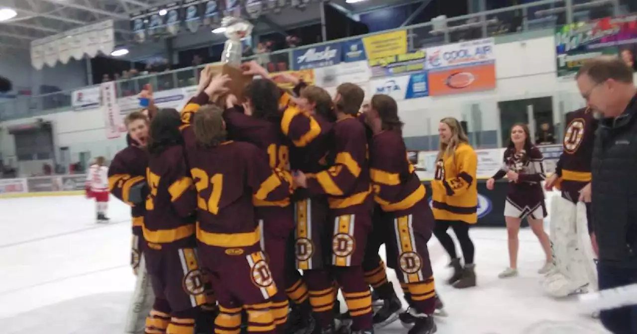 Dimond boys rally late to beat Wasilla and claim ninth Alaska large-school hockey title