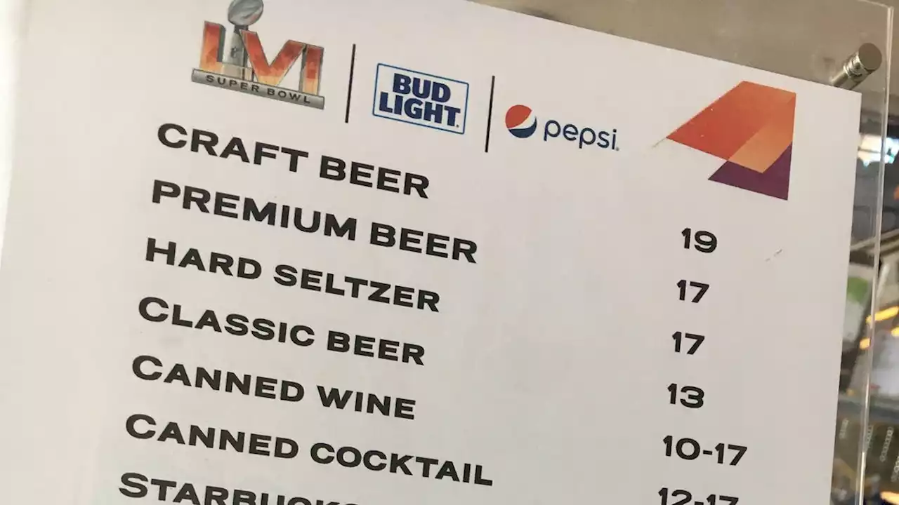 Super Bowl sticker shock on concession prices: $17 beer, $12 hot dogs