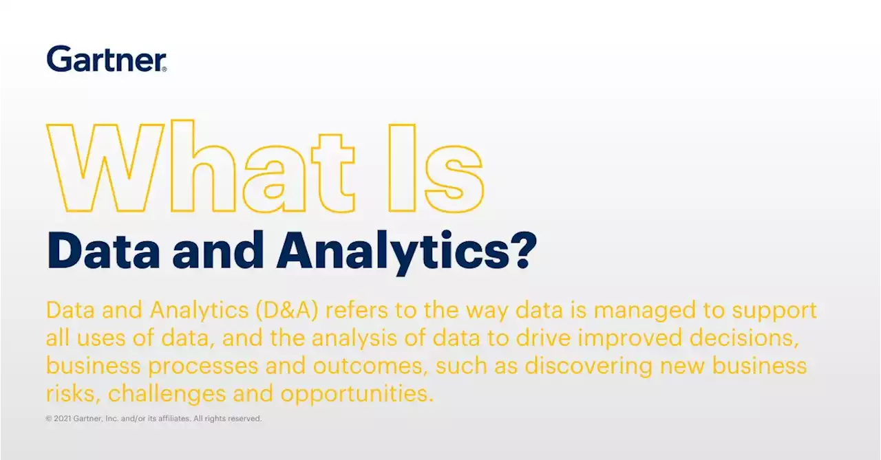 What Is Data and Analytics? | Gartner