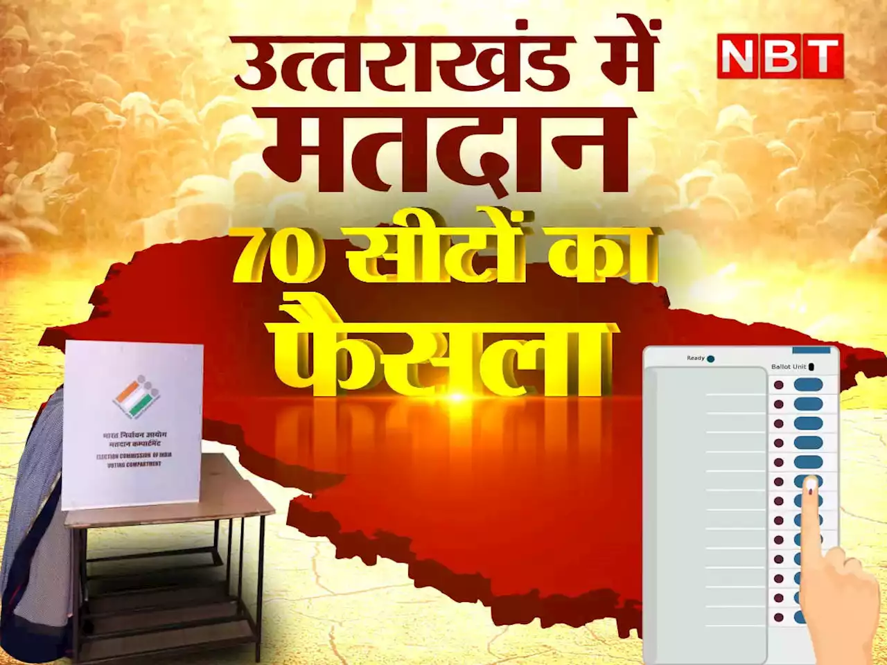 Uttarakhand Election Voting Live: आज किस पर बरसेगा पहाड़ का प्यार? उत्तराखंड में 70 सीटों पर कुछ देर में वोटिंग