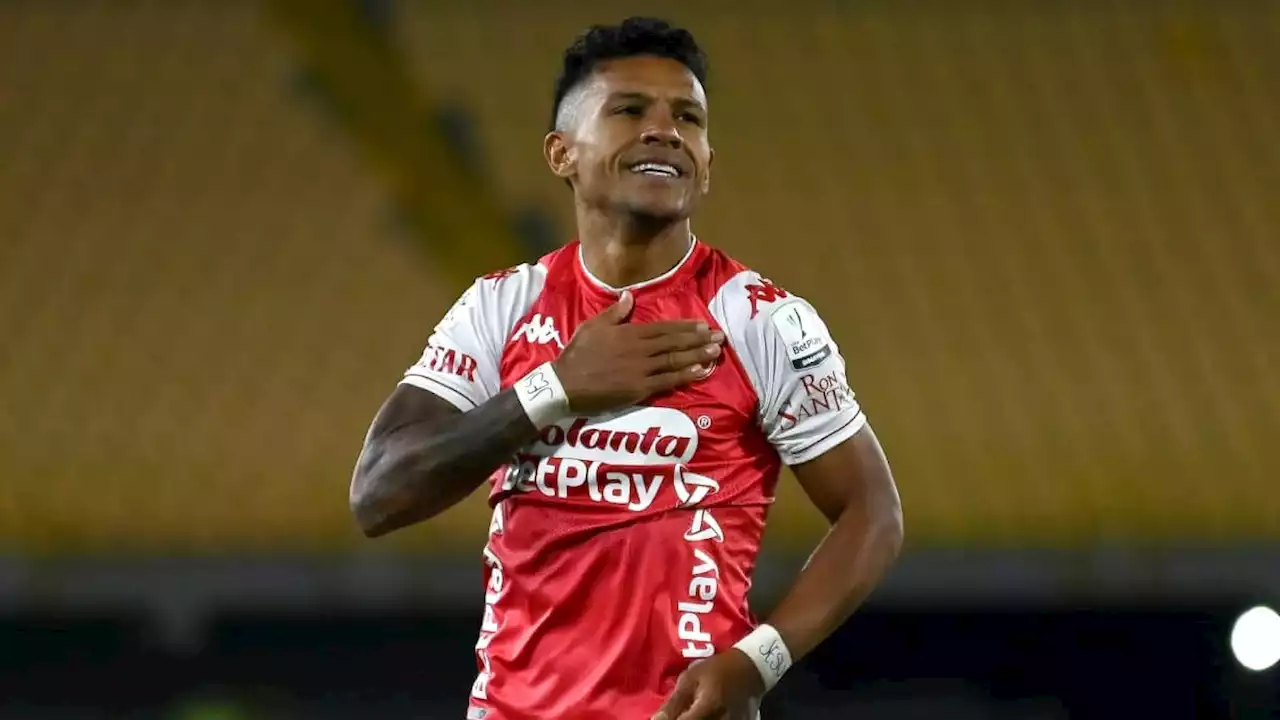 Alerta en Santa Fe: Wilson Morelo se retiró con molestias musculares