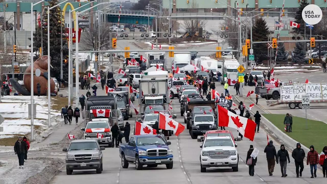 'Zero tolerance': Police towing trucks away, arresting protesters from US-Canadian bridge; crossing may re-open Sunday