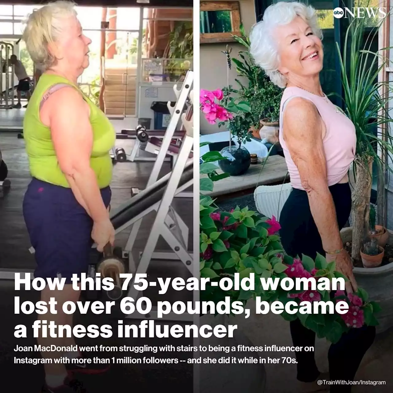 How this 75-year-old woman lost over 60 pounds, became a fitness influencer