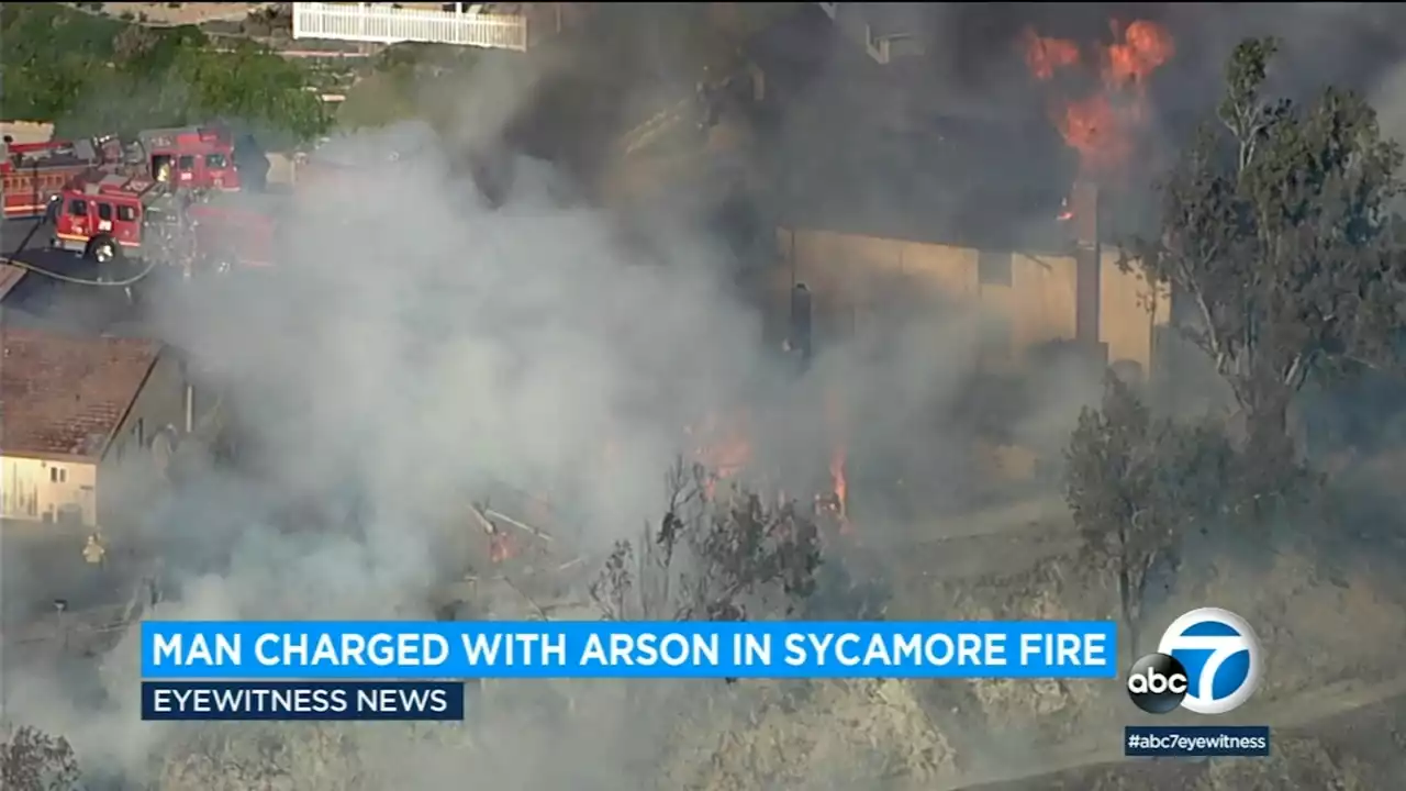 Whittier man charged with setting Sycamore Fire that damaged several homes