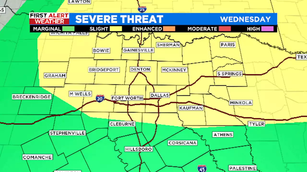 Impending Storms Lead To First Alert Weather Day For North Texas Late Wednesday