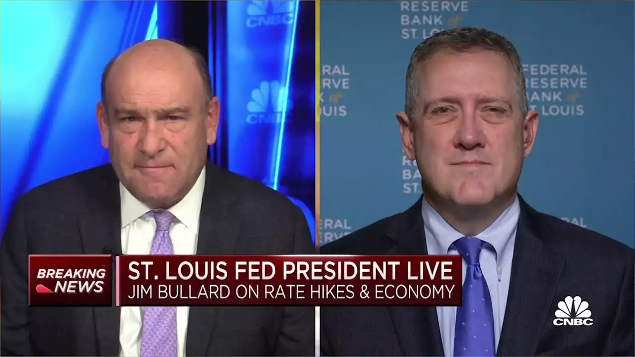 Fed's Bullard says the central bank's 'credibility is on the line,' needs to 'front-load' rate hikes