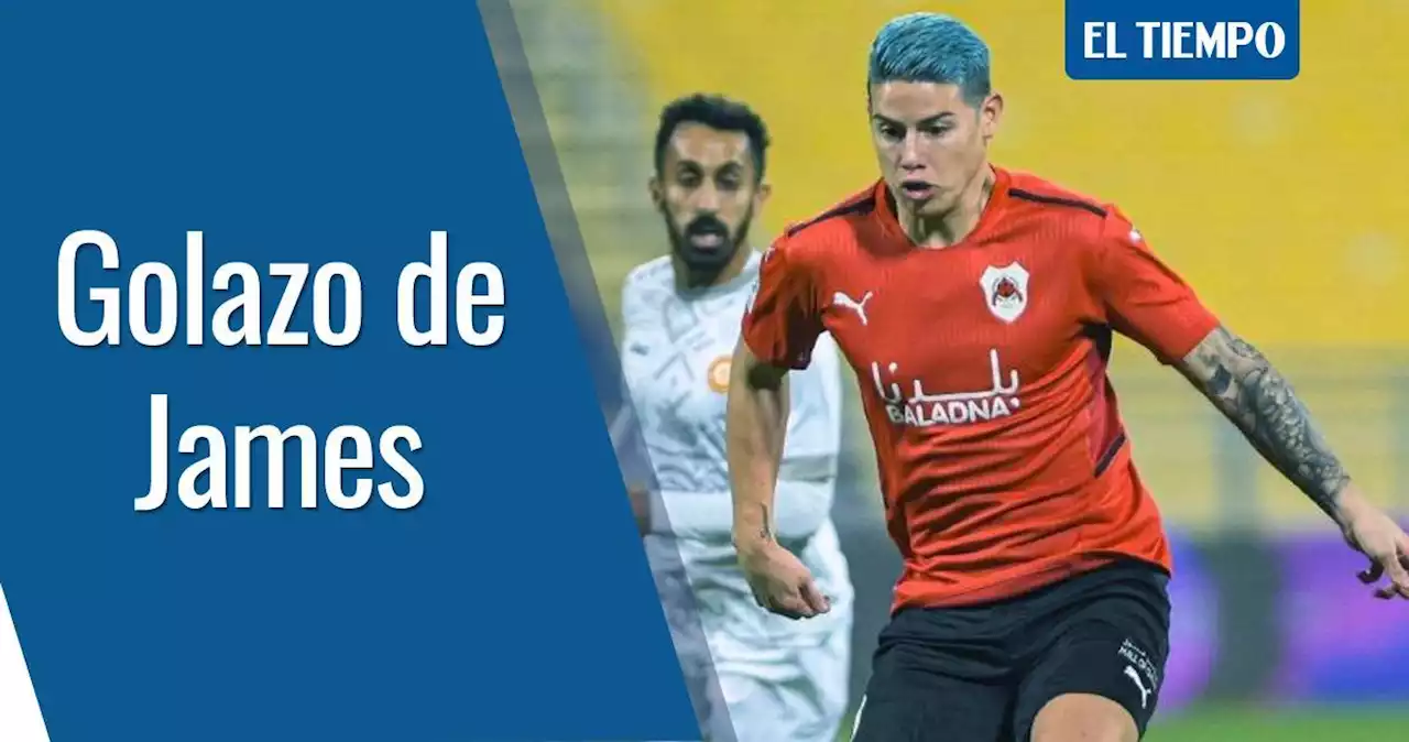 Video: el golazo de James Rodríguez que le dio la victoria al Al Rayyan