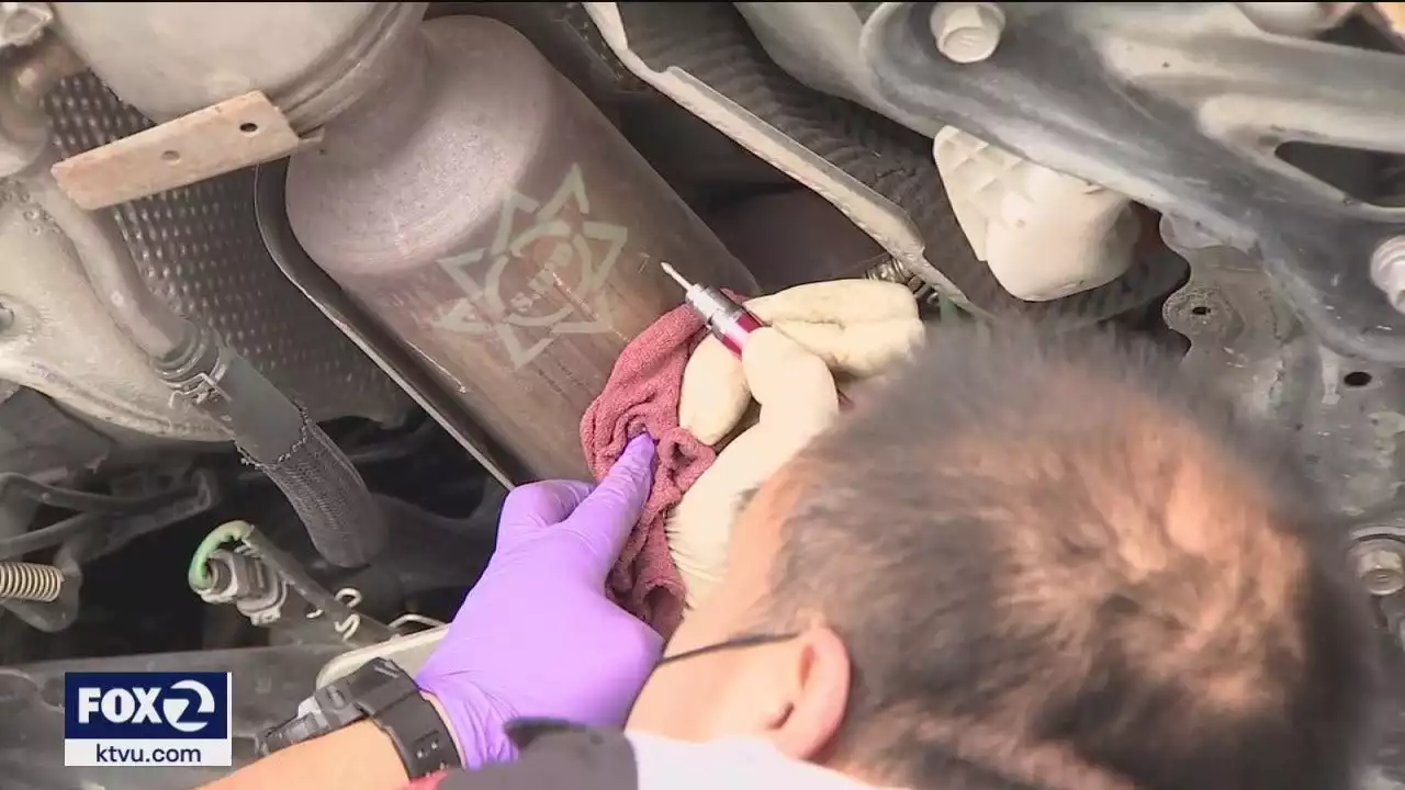 San Jose shops etching catalytic converters to deter thieves