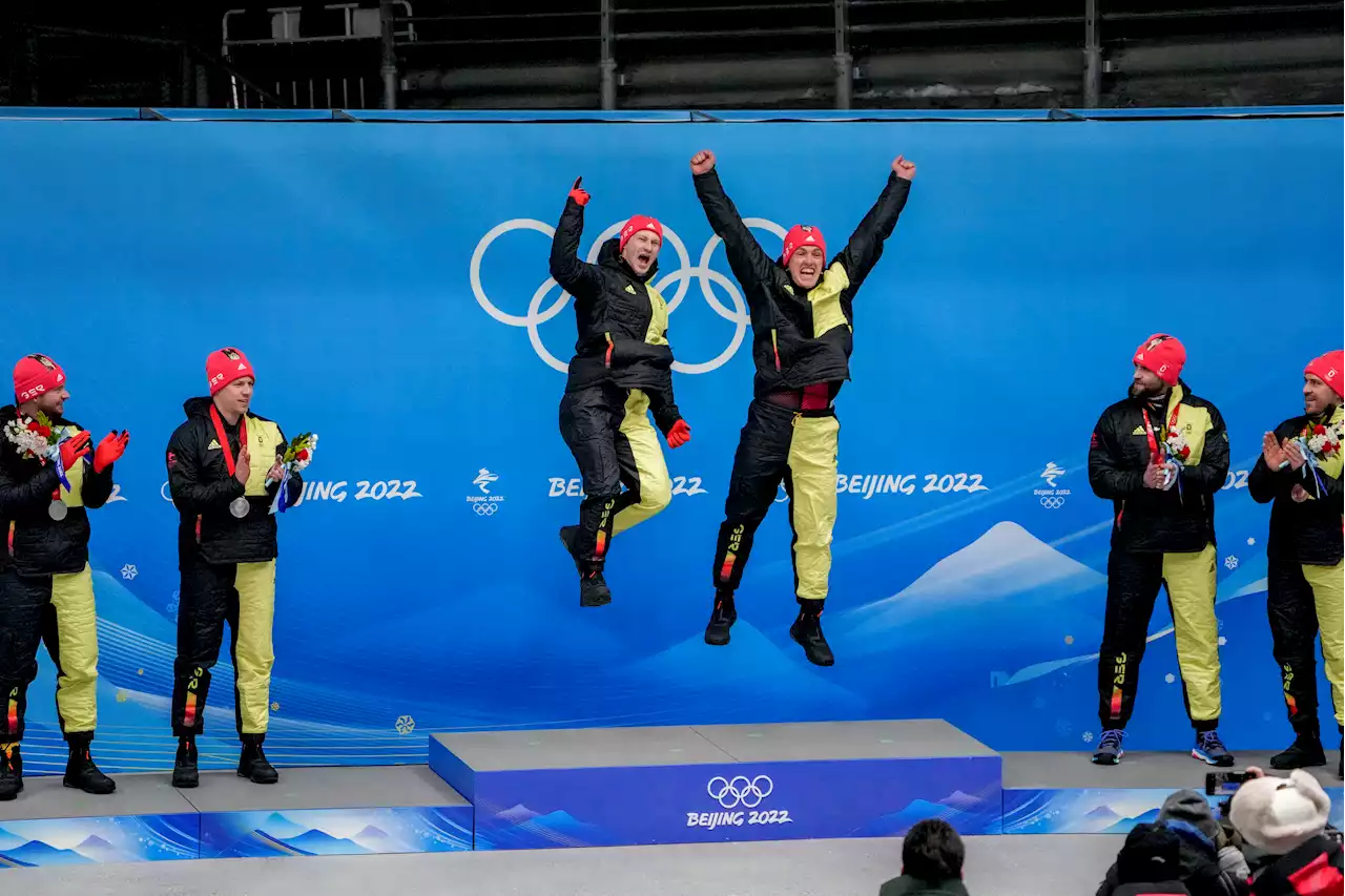 Germany Dominates Two-Man Bobsled With Three Medals