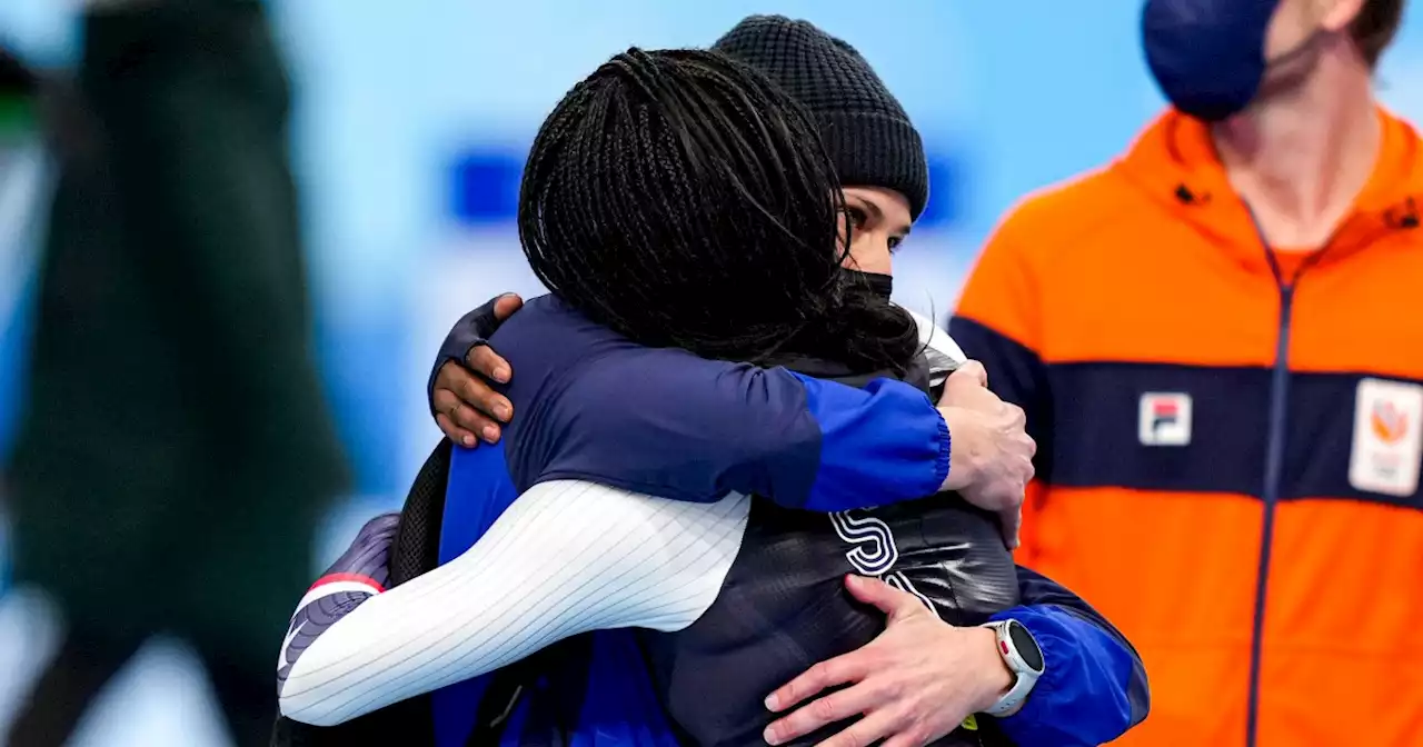 Gold-winning speedskater reveals moment she shared with teammate who gave up her spot