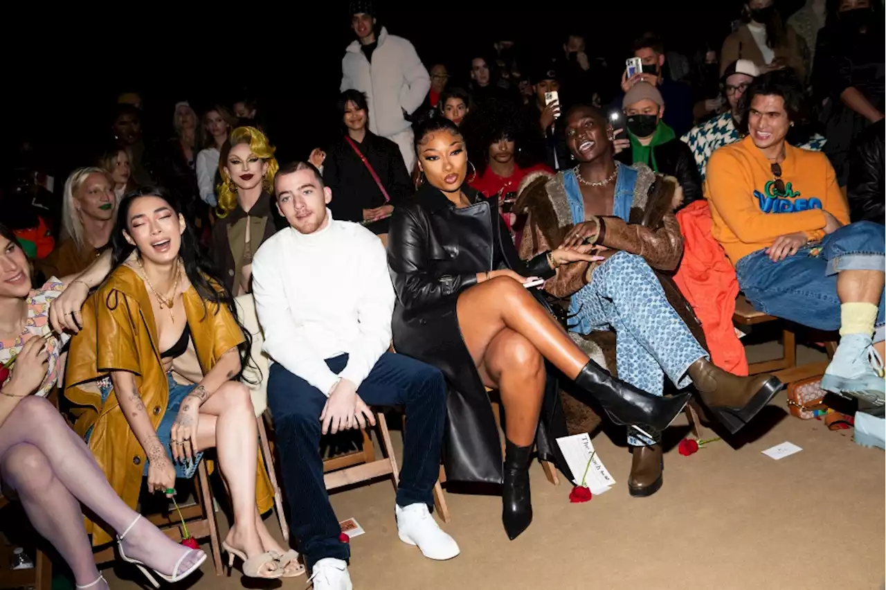 Megan Thee Stallion, Angus Cloud Sit Front Row at Coach