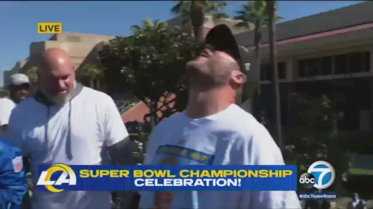 WATCH LIVE: Rams celebrate Super Bowl victory with parade, fan rally at LA Coliseum