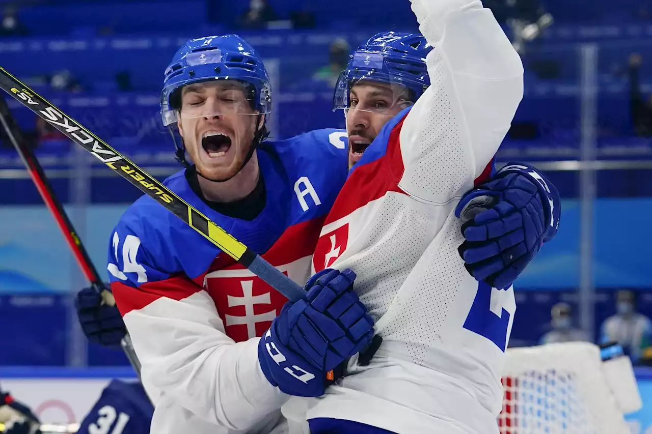 Olympics Live: Slovakia beats US men in hockey quarterfinal