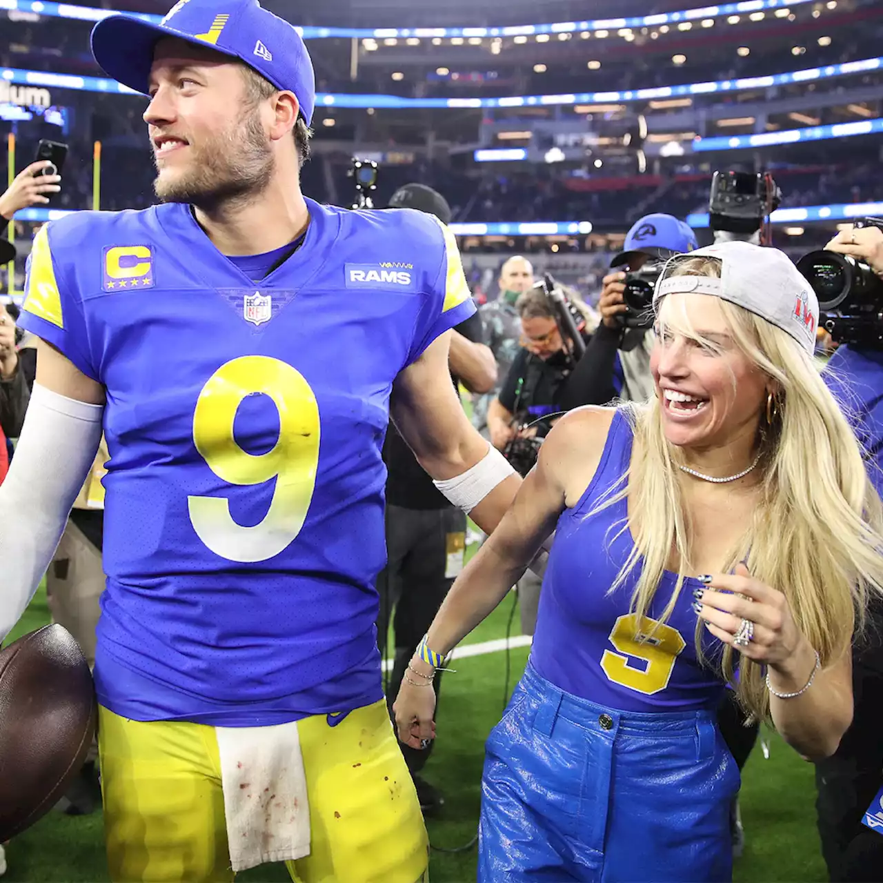 Matthew Stafford's Wife Kelly Fiercely Defends Him From Critics After Rams' Super Bowl Win - E! Online