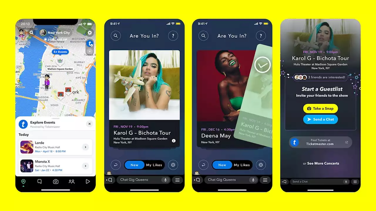 Snapchat will start matching you with live concerts | Engadget