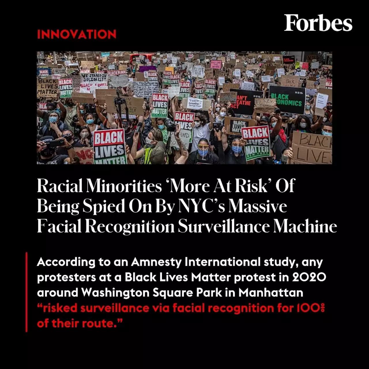 Racial Minorities ‘More At Risk’ Of Being Spied On By New York City’s Massive Facial Recognition Surveillance Machine