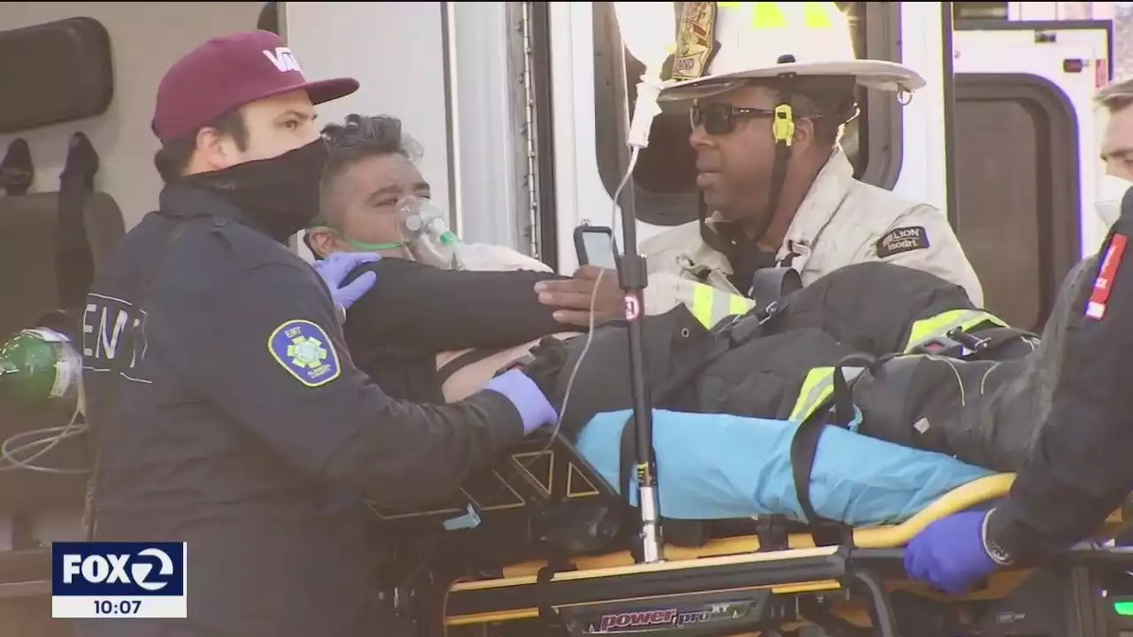 Firefighters injured in Oakland high-rise residential fire