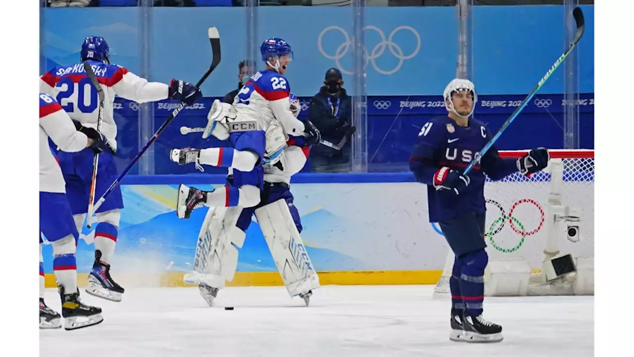 Slovakia stuns Team USA in Olympic hockey quarterfinals