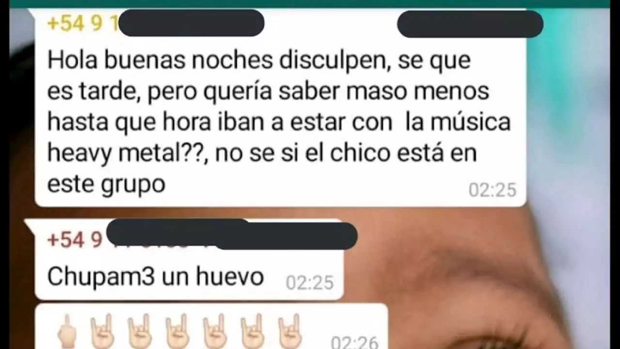 Heavy metal de madrugada e insultos: el grupo de WhatsApp de vecinos que es viral