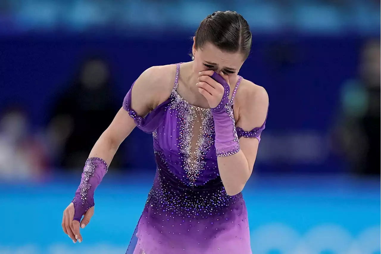 WATCH: Despite Near-Trip, ROC Figure Skater Kamila Valieva Scores Big in Short Program, Breaks Down in Tears