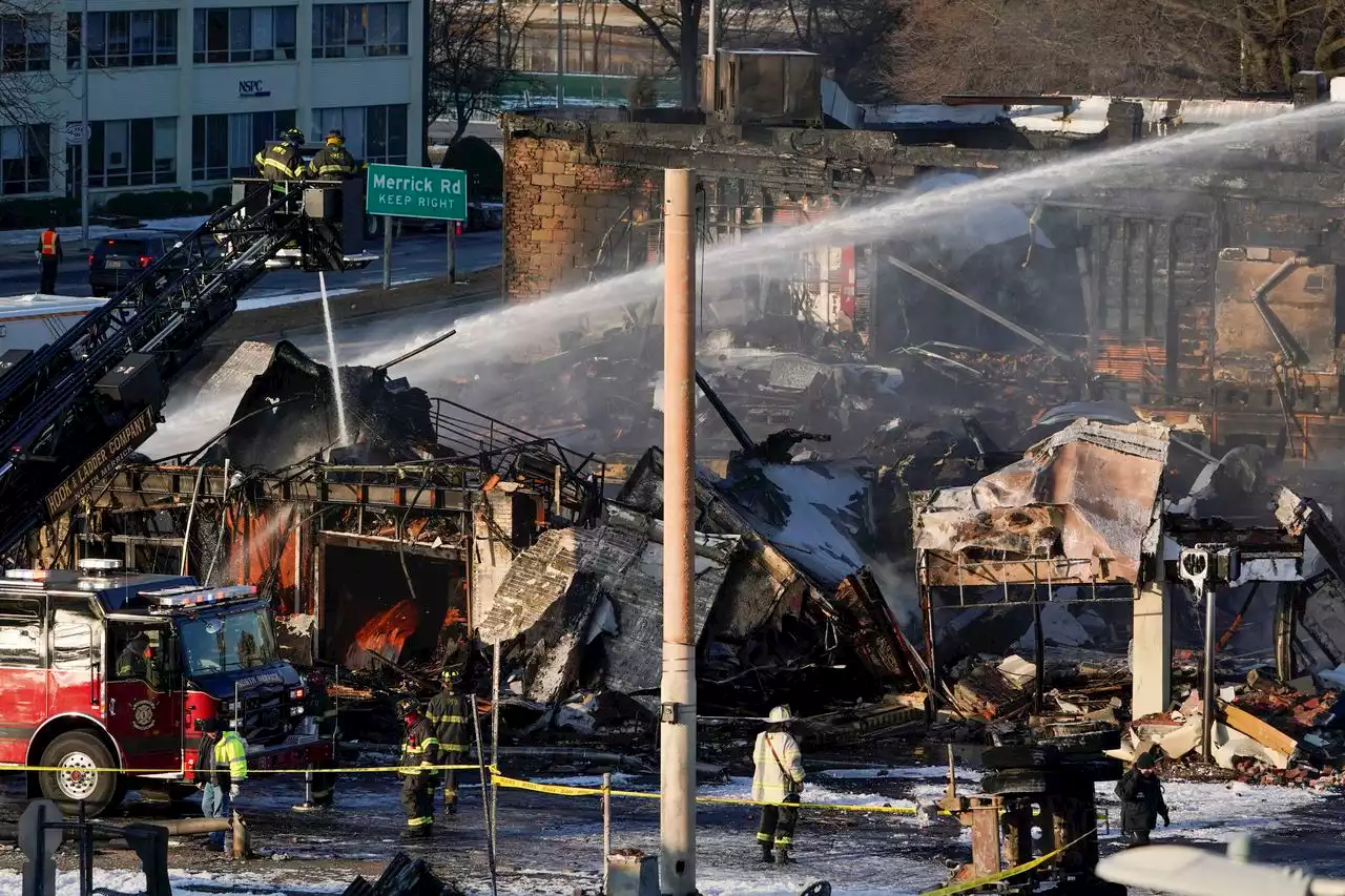 Tanker hauling gas crashes into Long Island building, sparking ‘fire everywhere’