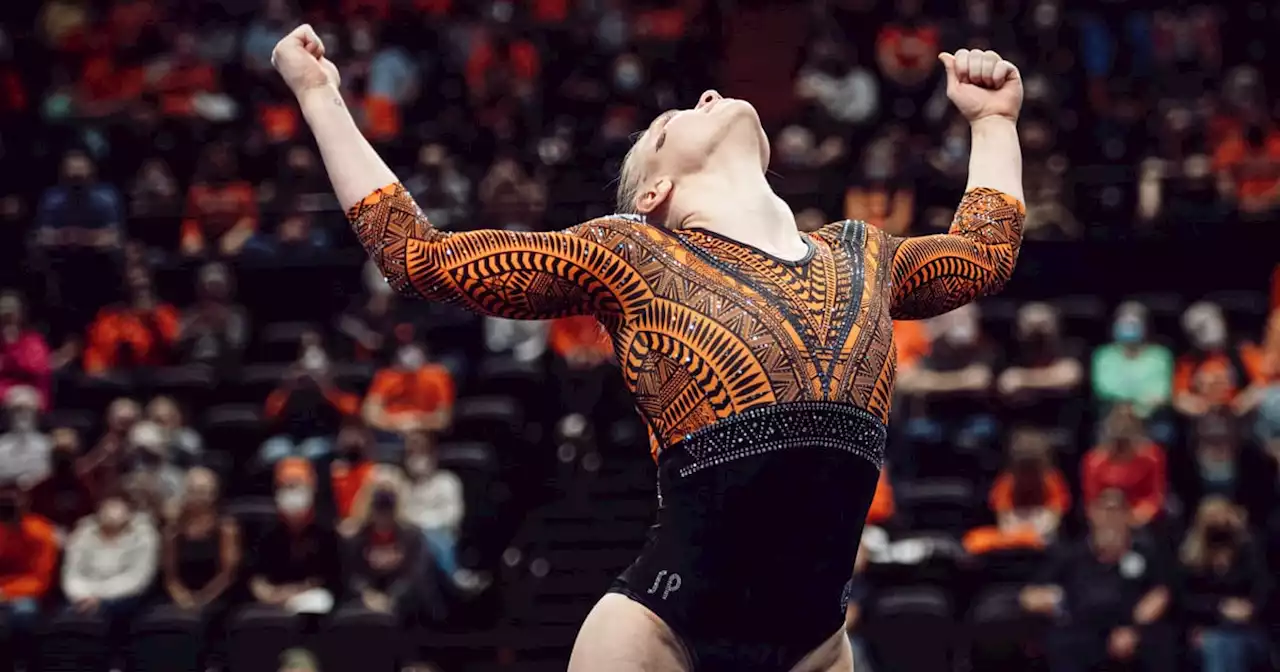 Jade Carey Soars With a Perfect-10 College Floor Routine