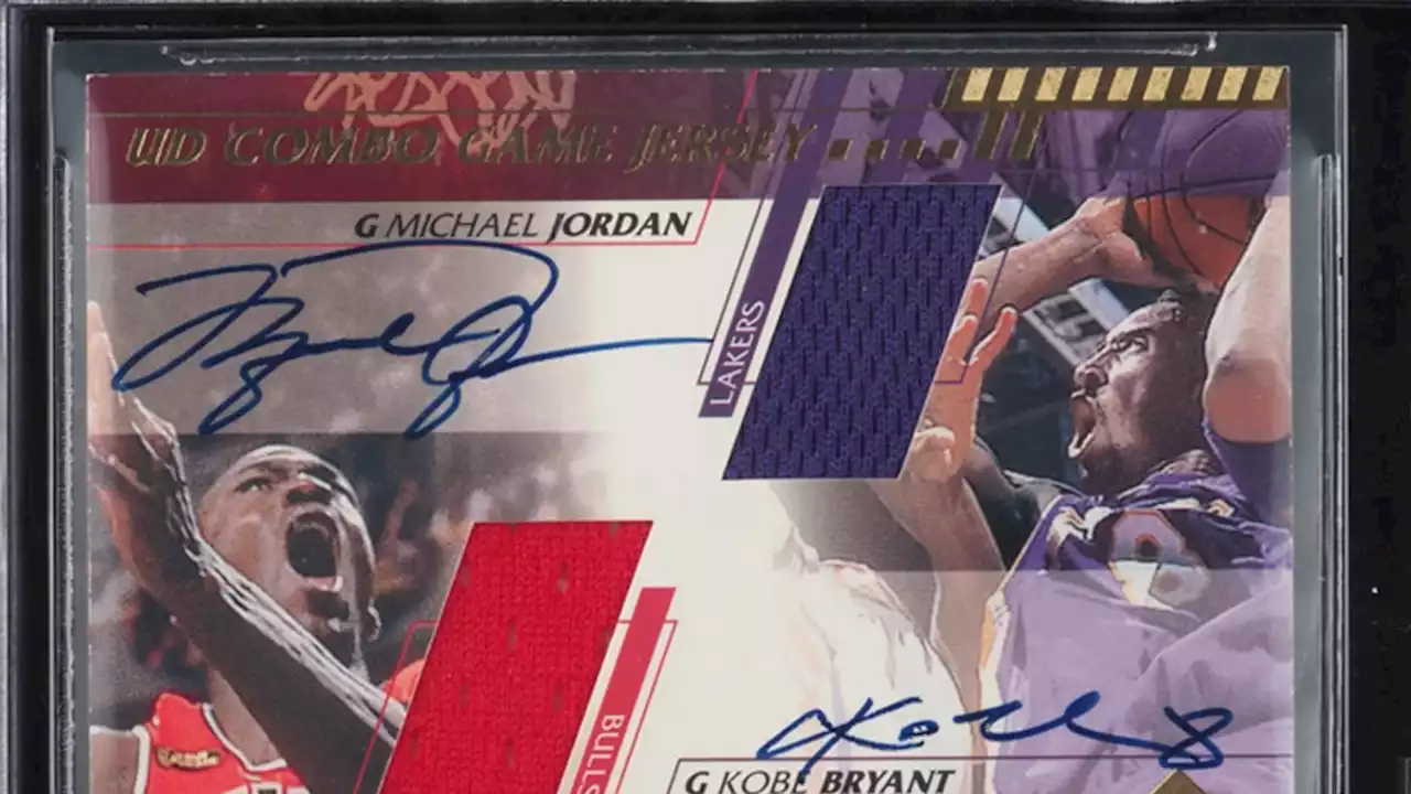 Rare, Signed Michael Jordan, Kobe Bryant Jersey Card Up For Auction