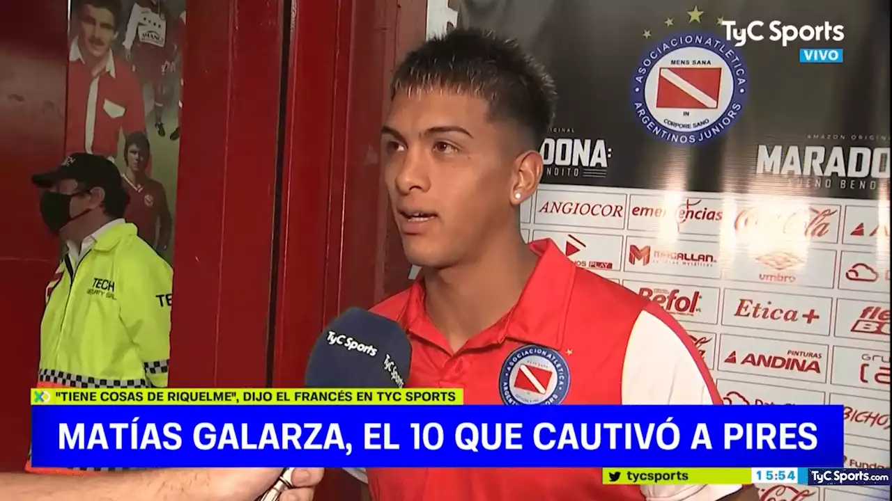 Así juega Galarza, el 10 parecido a Riquelme que cautivó a Pires - TyC Sports