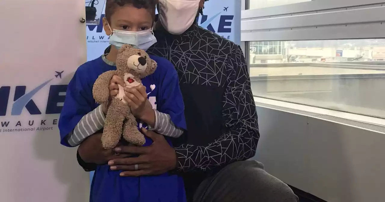 Boy reunited with teddy bear found at Wisconsin airport