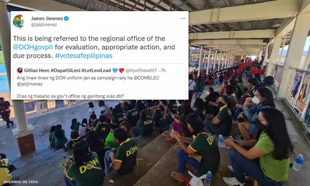 DOH: Uniformed participants of Marcos-Duterte rally not department staff