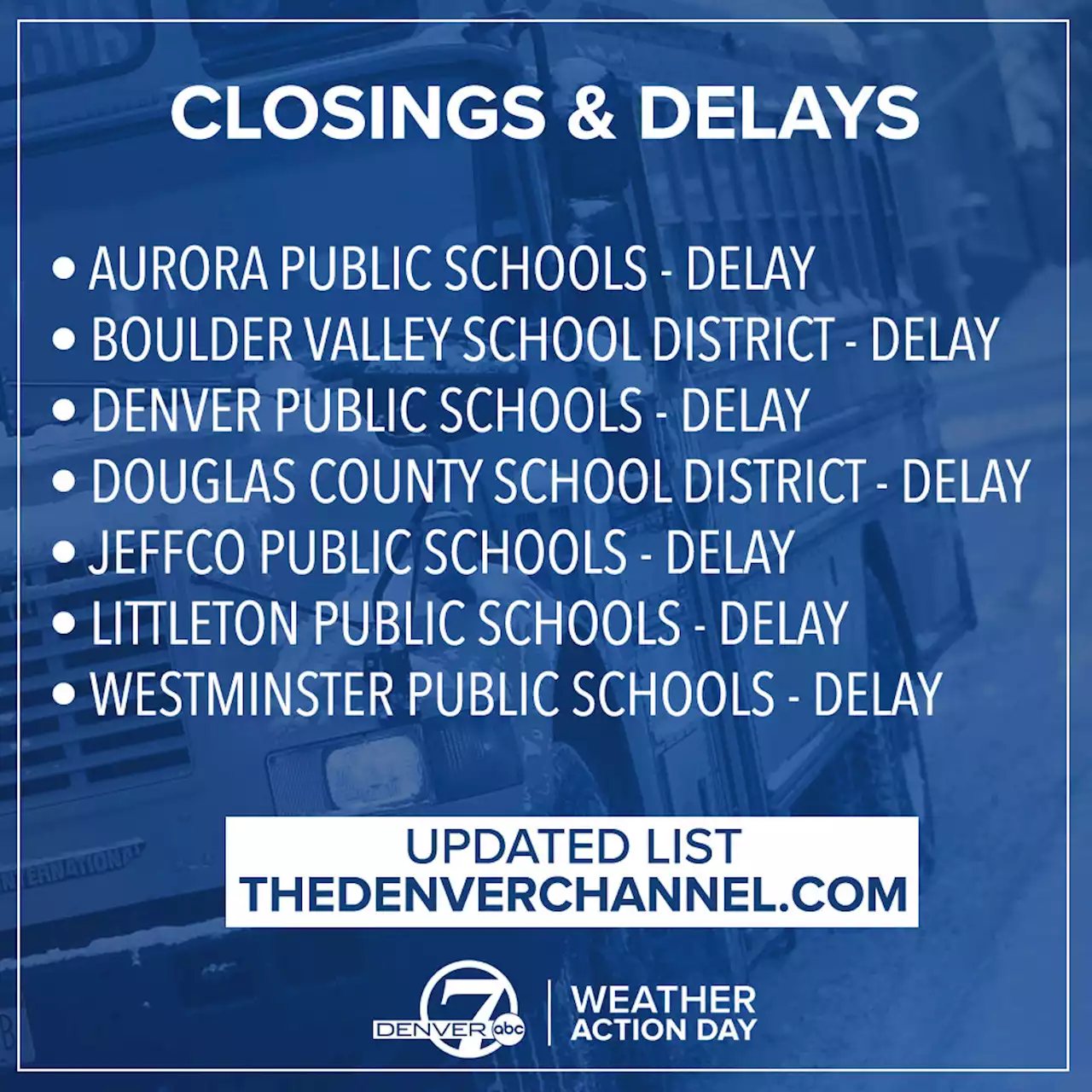 School Closings and Delays