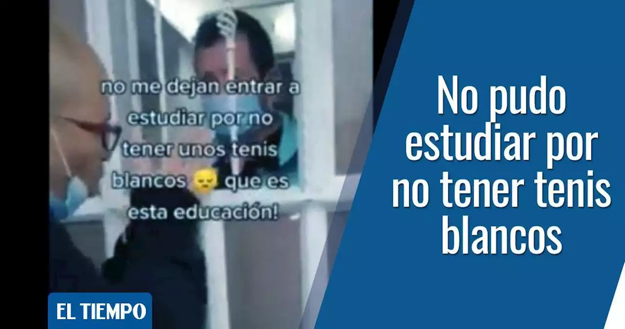 Devuelven a niña de su colegio por no tener tenis blancos