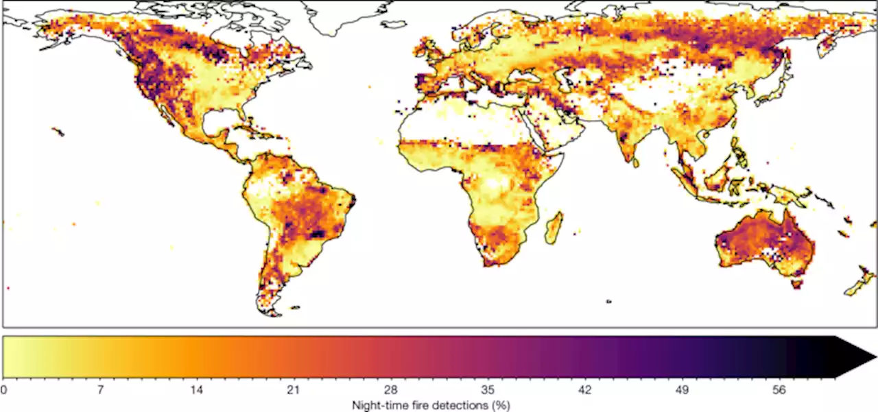 Warming weakens the night-time barrier to global fire - Nature