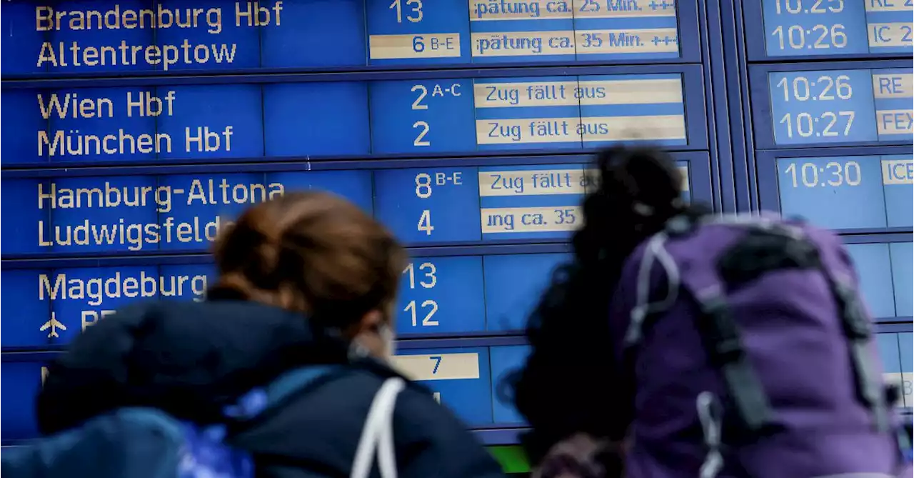 German rail stops trains in half of country due to storms