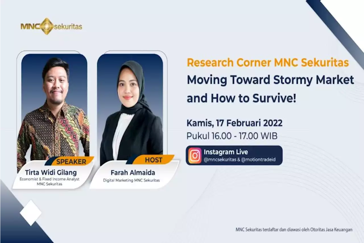 Simak Tips Hadapi Dinamika Market Saham di IG Live MNC Sekuritas, Sore Ini Pukul 16.00 WIB!