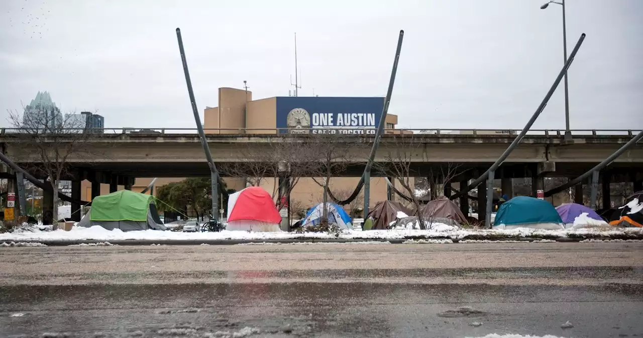 Unhoused Texans weather another winter storm with little aid