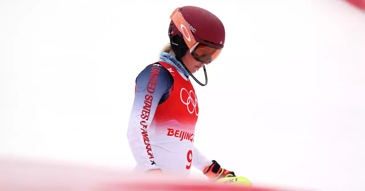 Mikaela Shiffrin fails to finish in combined event, leaving with no individual medals in Beijing