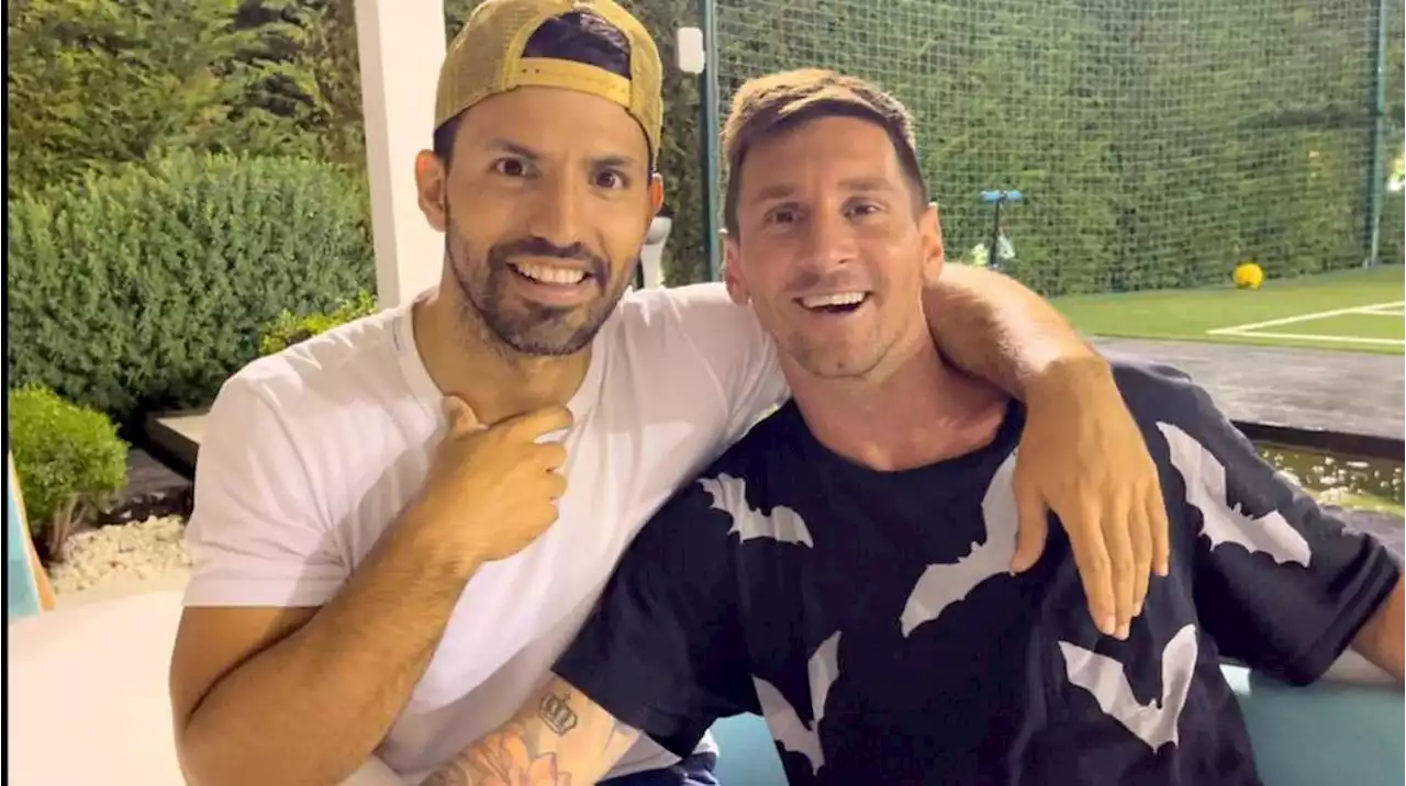 “Aguante Messi, corta”: el Kun Agüero respaldó a su amigo ante la feroz crítica que sufre en Francia