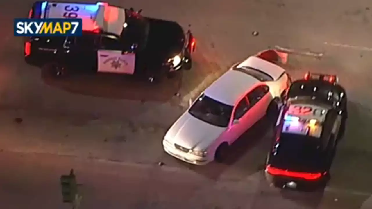 CHP uses PIT maneuver to end wild chase near Downey