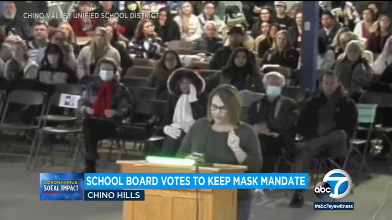 Parents, kids clash with Chino Valley Unified over decision to keep mask mandate in place