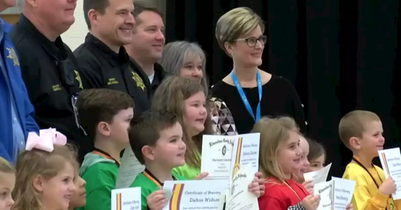 First graders credited for saving their teacher's life