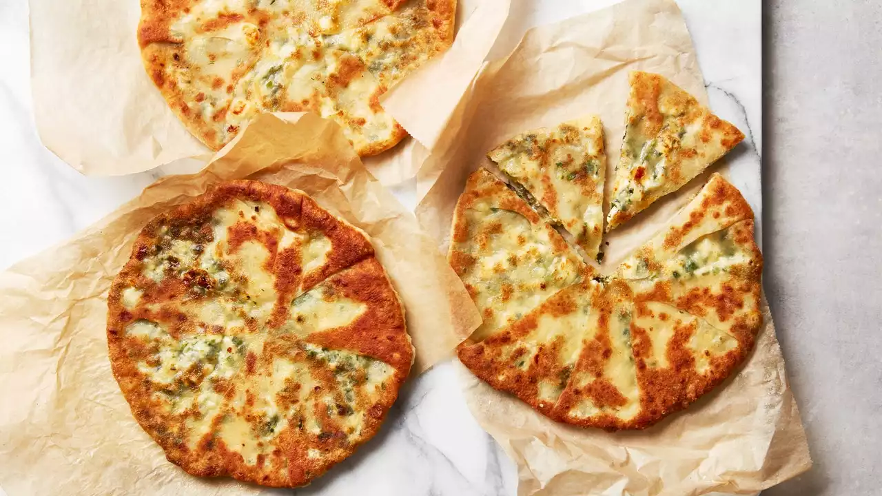 Moldovan Breads With Cheese and Sorrel